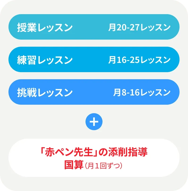 公式サイトの担任の赤ペン先生が月1回添削する説明